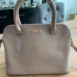 Kate spade patent leather nude crossbody